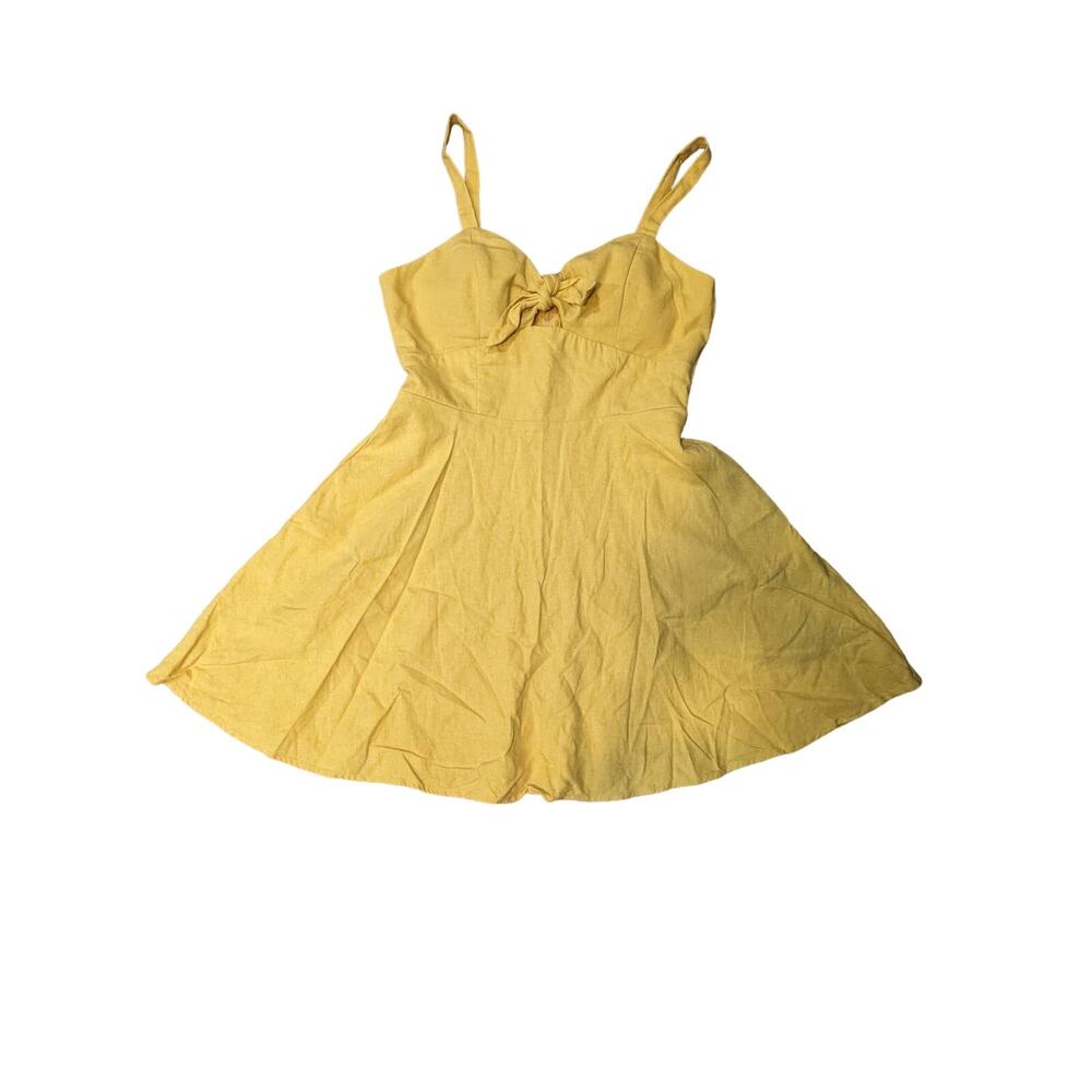 Speechless Yellow Spaghetti Strap Sweetheart Size… - image 7